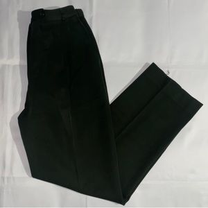 Eric New York High Waisted 100% Wool Dark Green Trousers